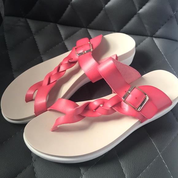 NEVER WORN pink sandals - Picture 1 of 6